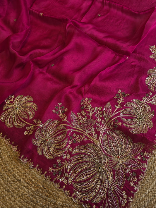 Heavy Blouse Concept Saree