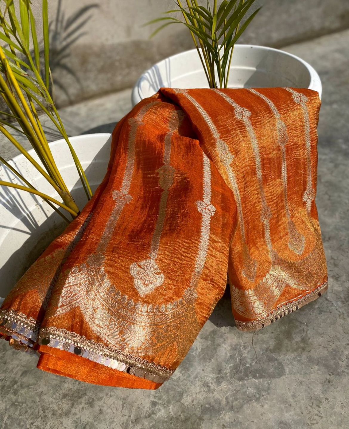 Tissue Crush Banarasi Saree