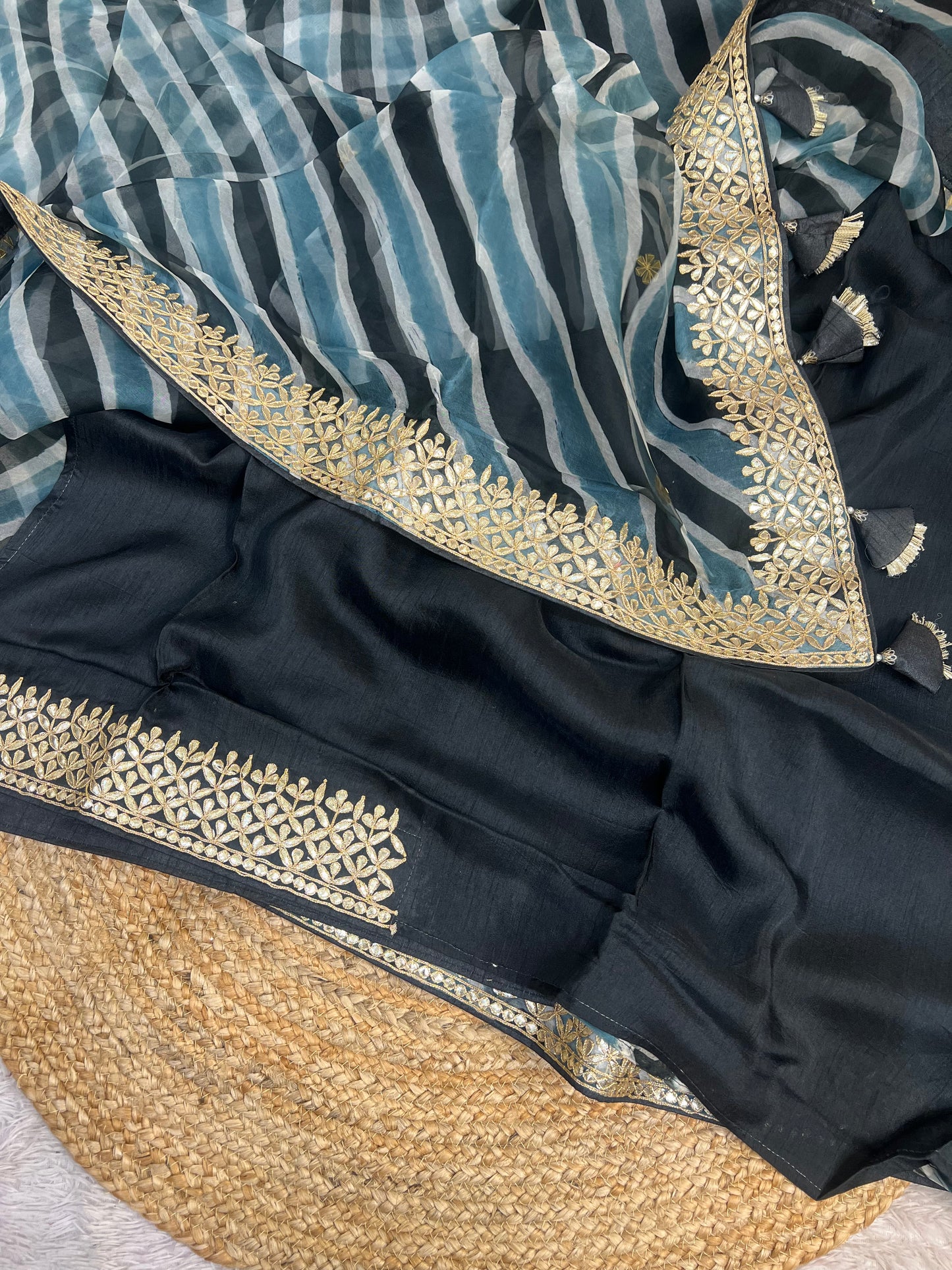 Pure Organza Lehriya