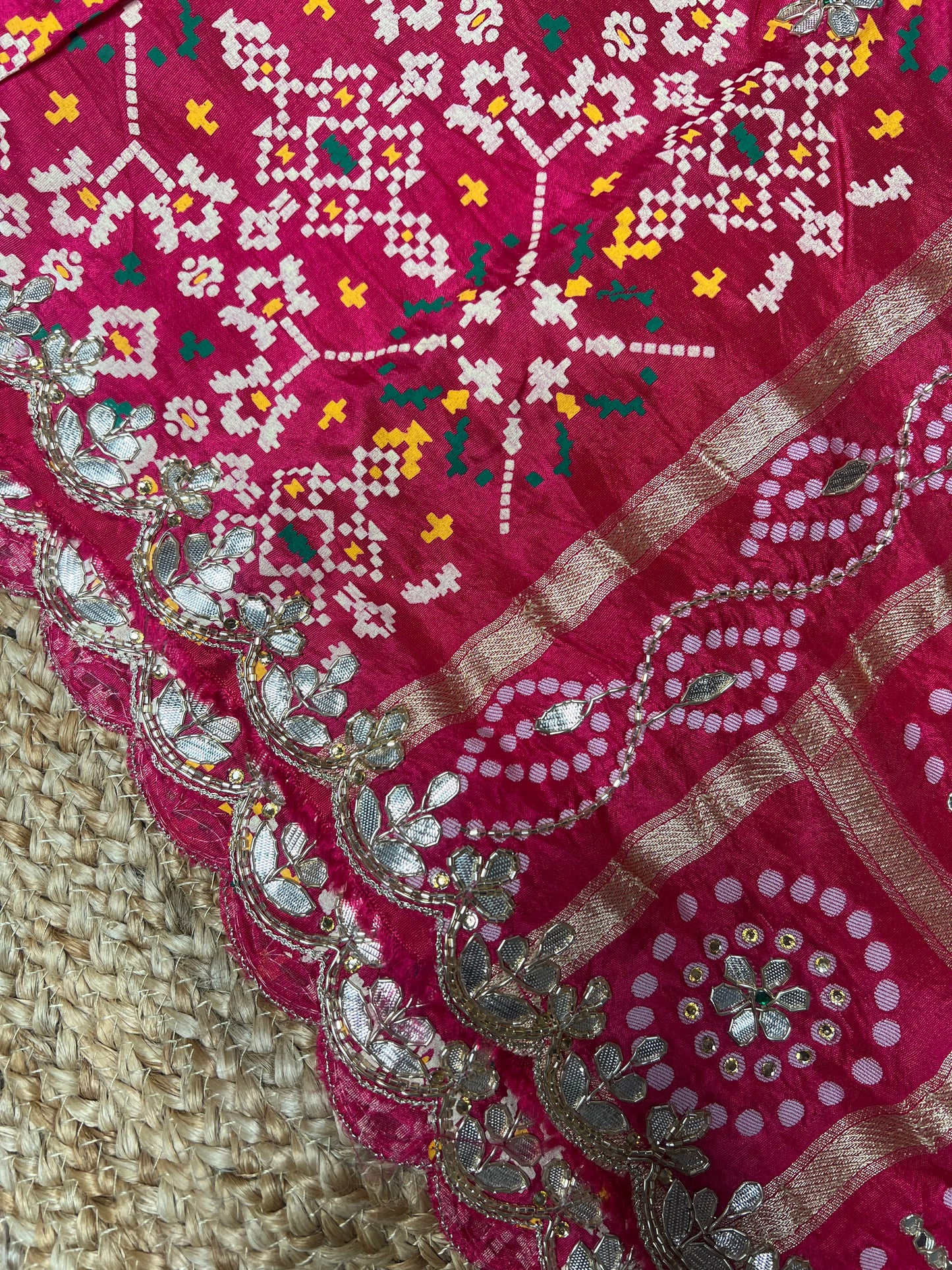 Rani Color Ghatchola x Patola Saree
