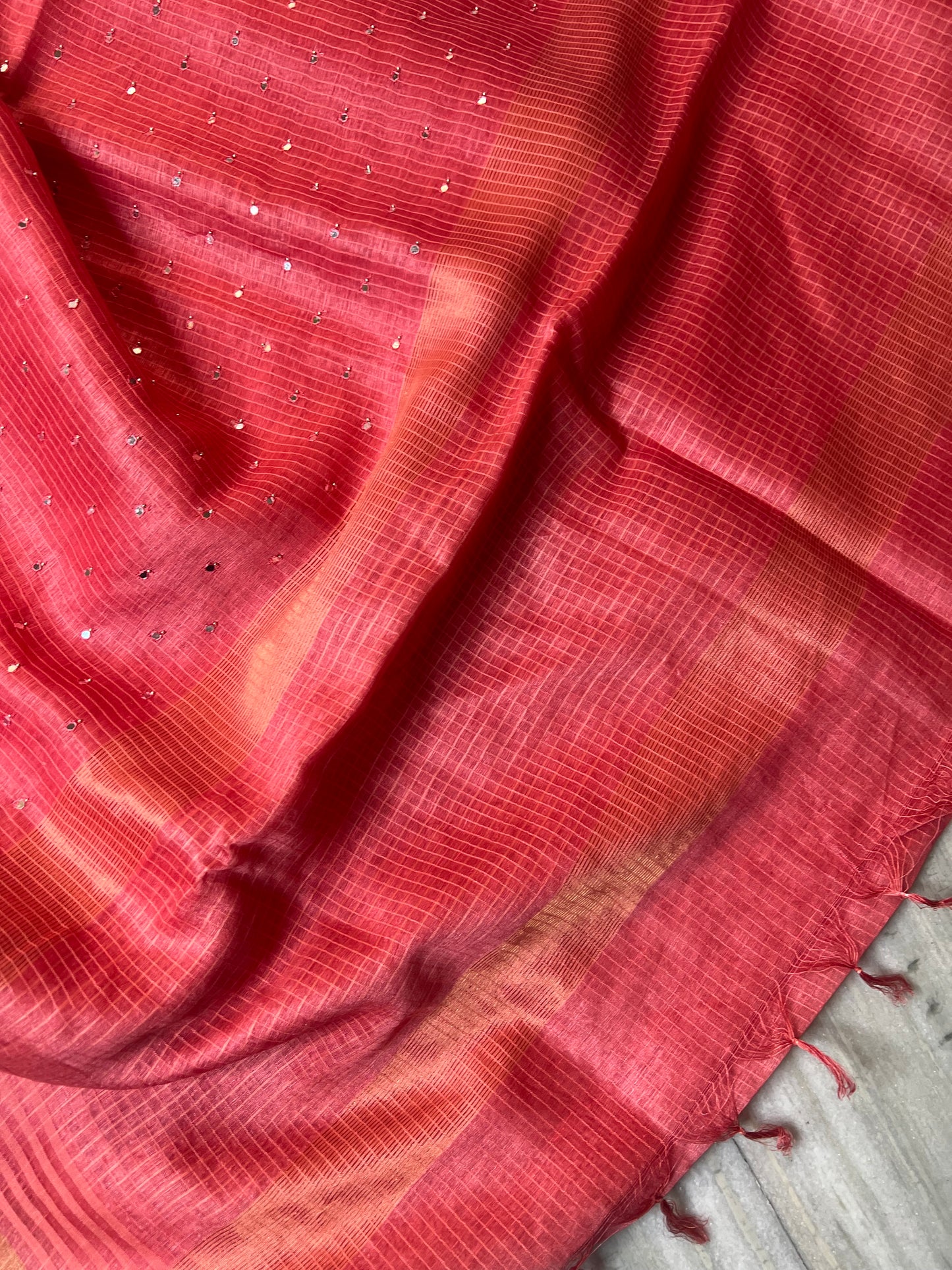 Pure Linen Saree