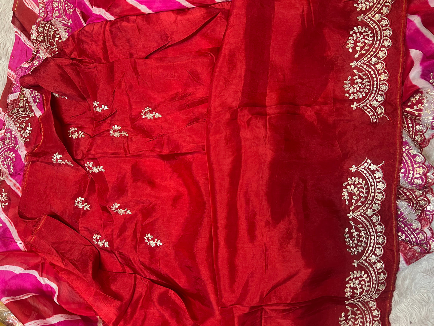 Traditional Lehriya Saree