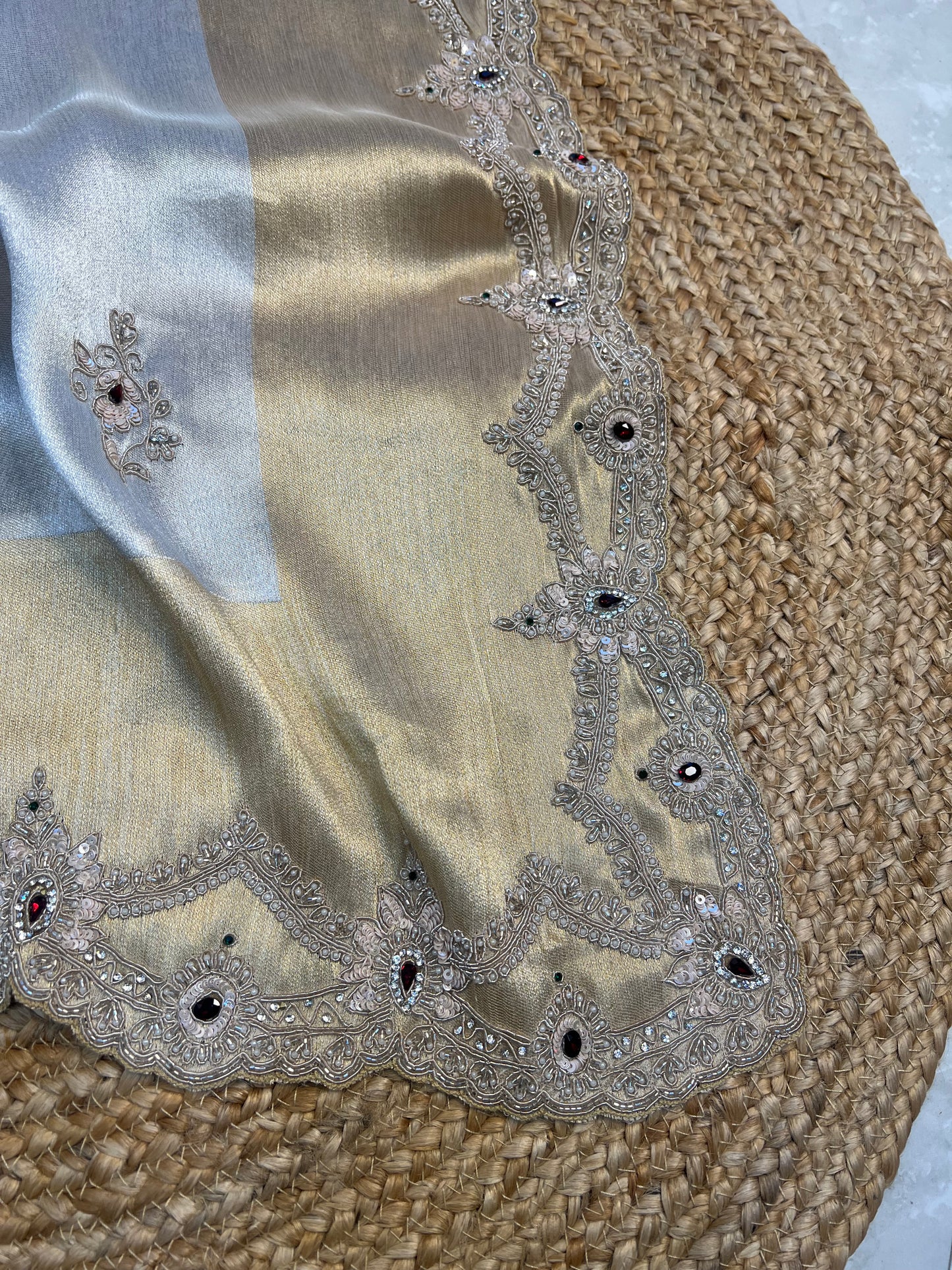 Golden Silver Saree