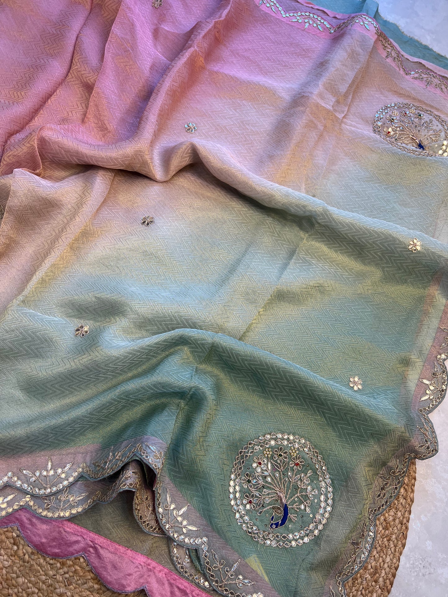 Ombre Tissue Weaving
