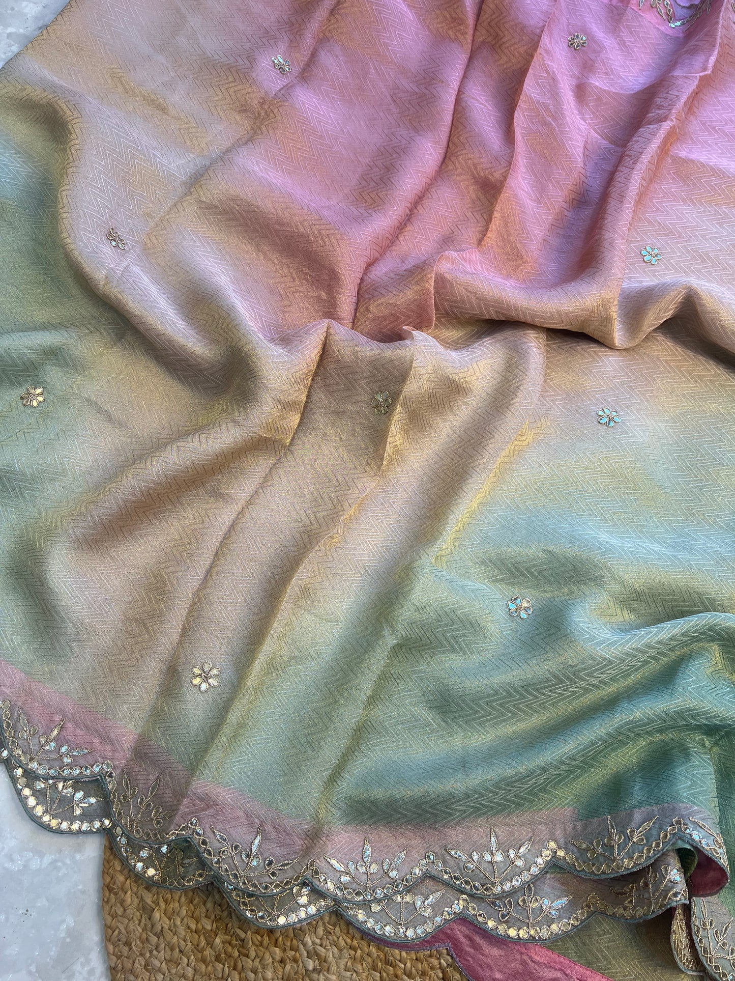 Ombre Tissue Weaving