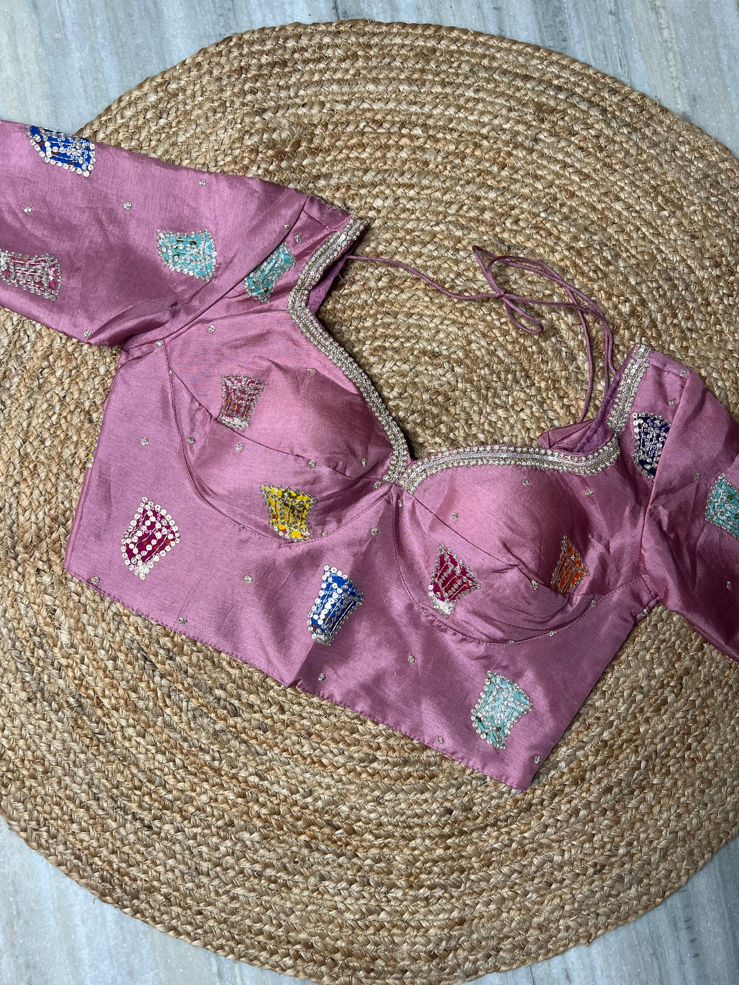 Applique And Pita Work Saree