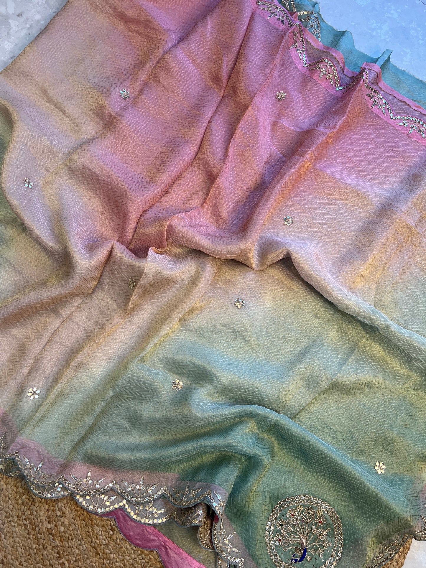 Ombre Tissue Weaving