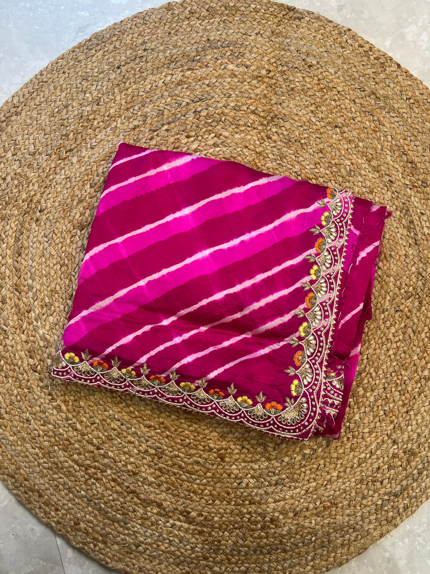 Pure Tussar Silk Lehriya