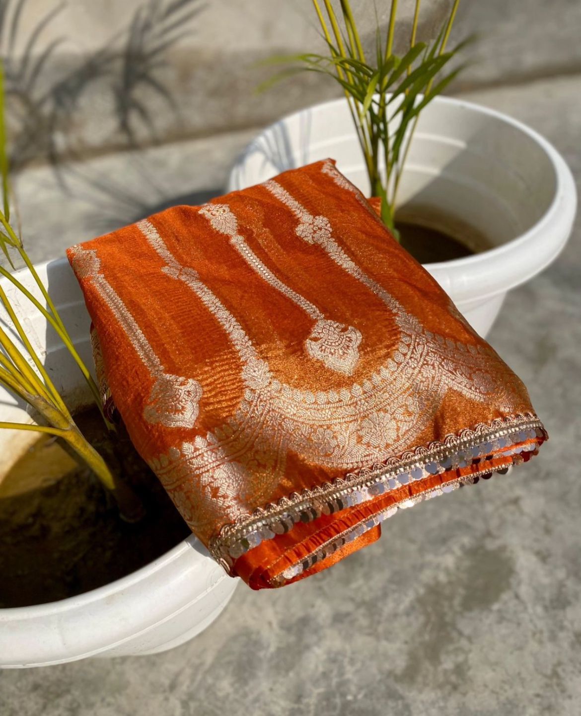 Tissue Crush Banarasi Saree