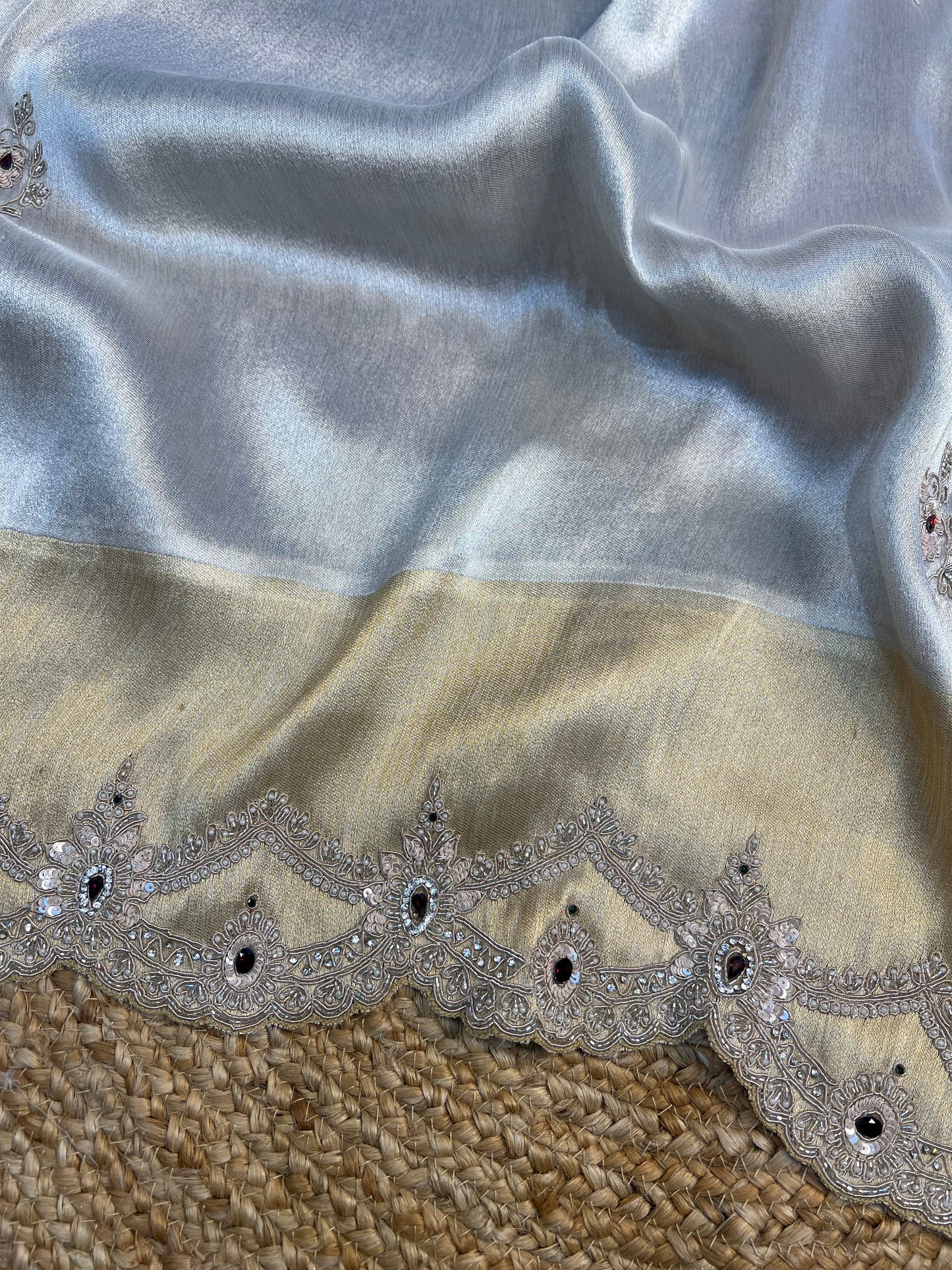 Golden Silver Saree