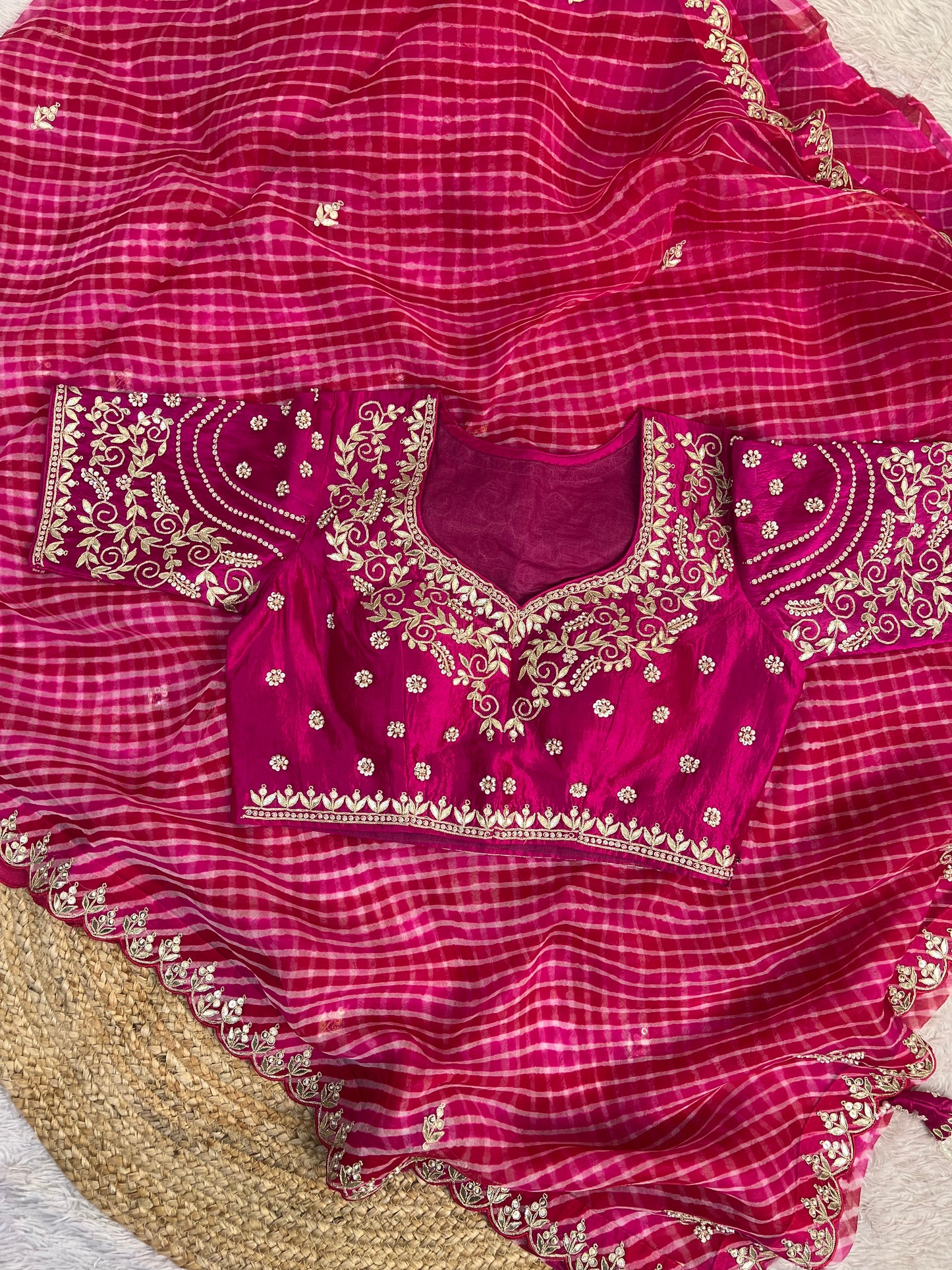 Pure Organza Lehriya ❤️