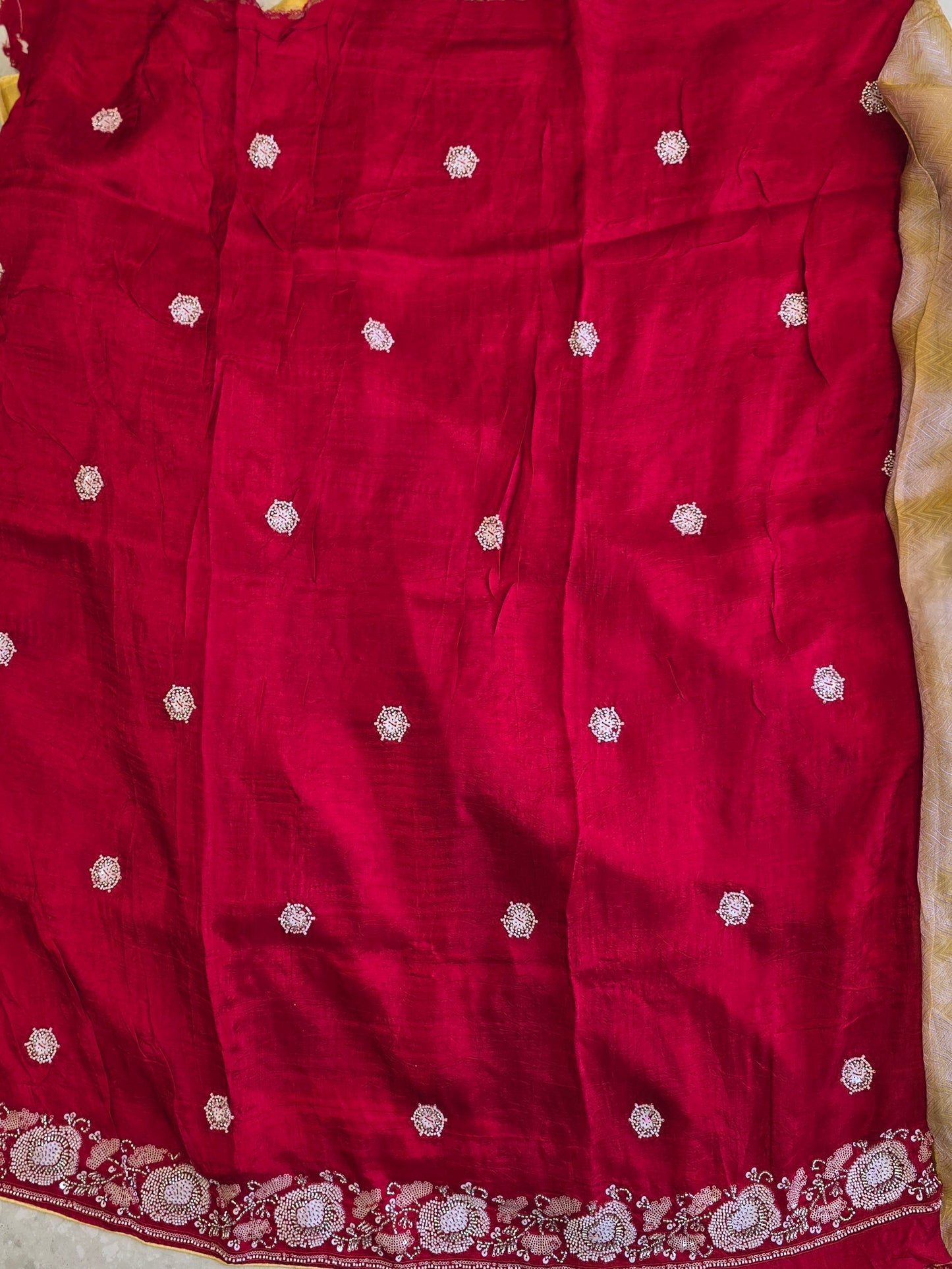 Tissue Work Saree