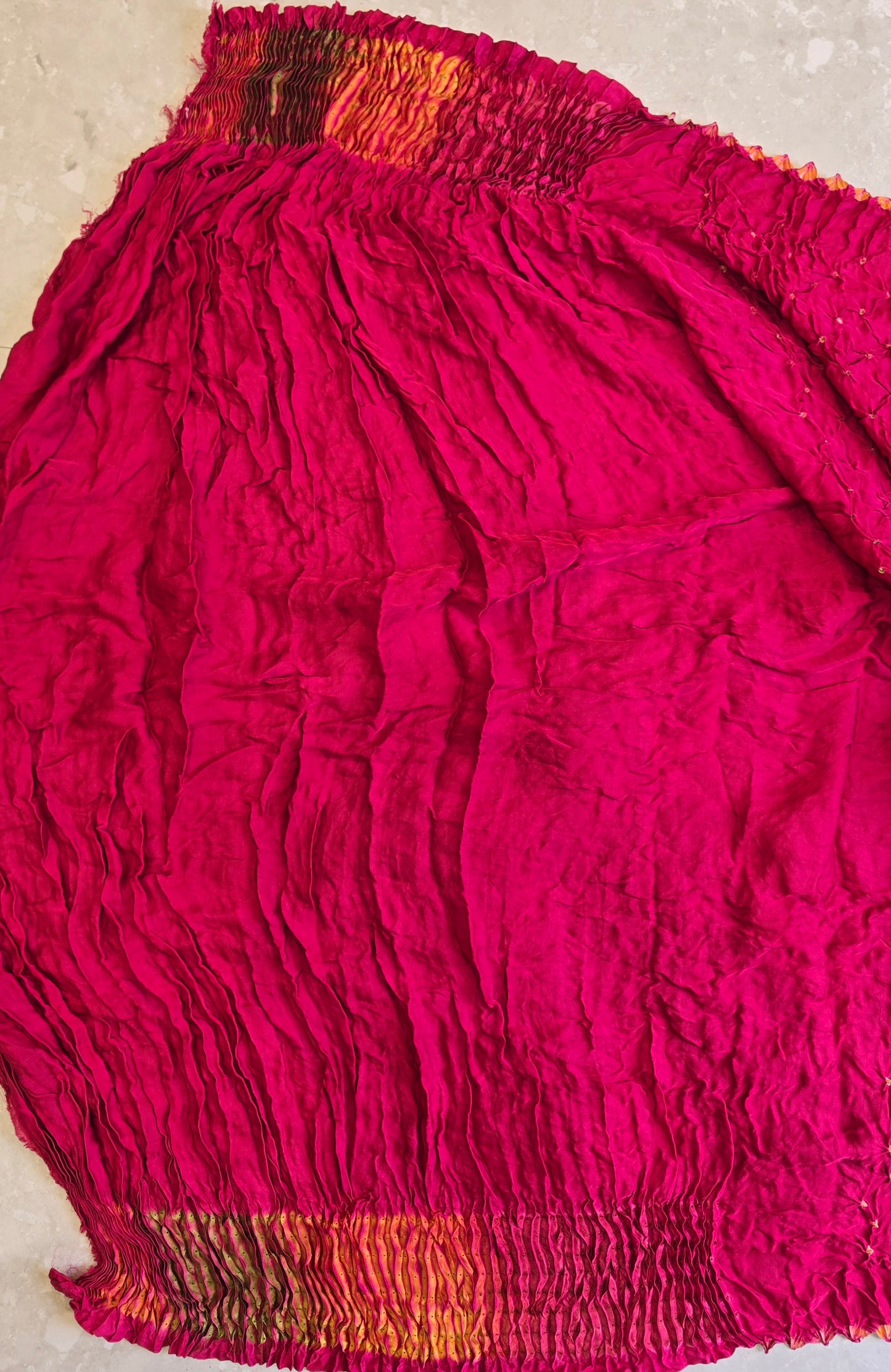 Bandhani x Sibori Saree