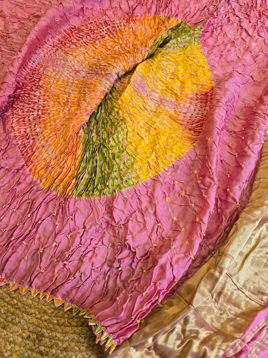 Bandhani x Sibori Saree