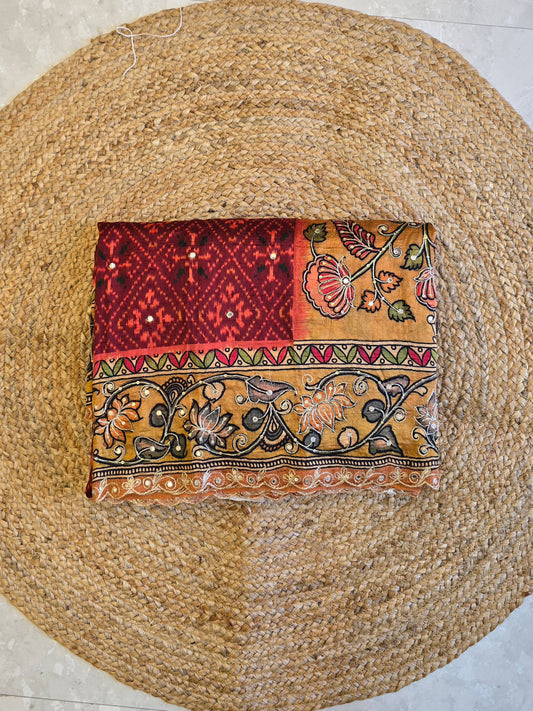 Patola x Kalamkaari Saree