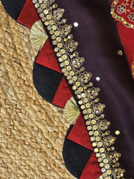 Pure Ajarakh Saree