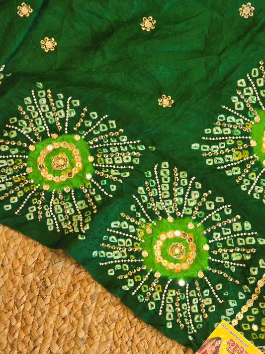 Pure Bandhani Saree