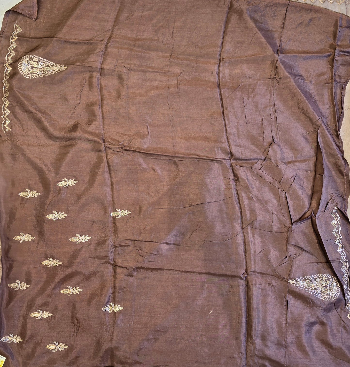 Organza Vintage Hand Work Saree
