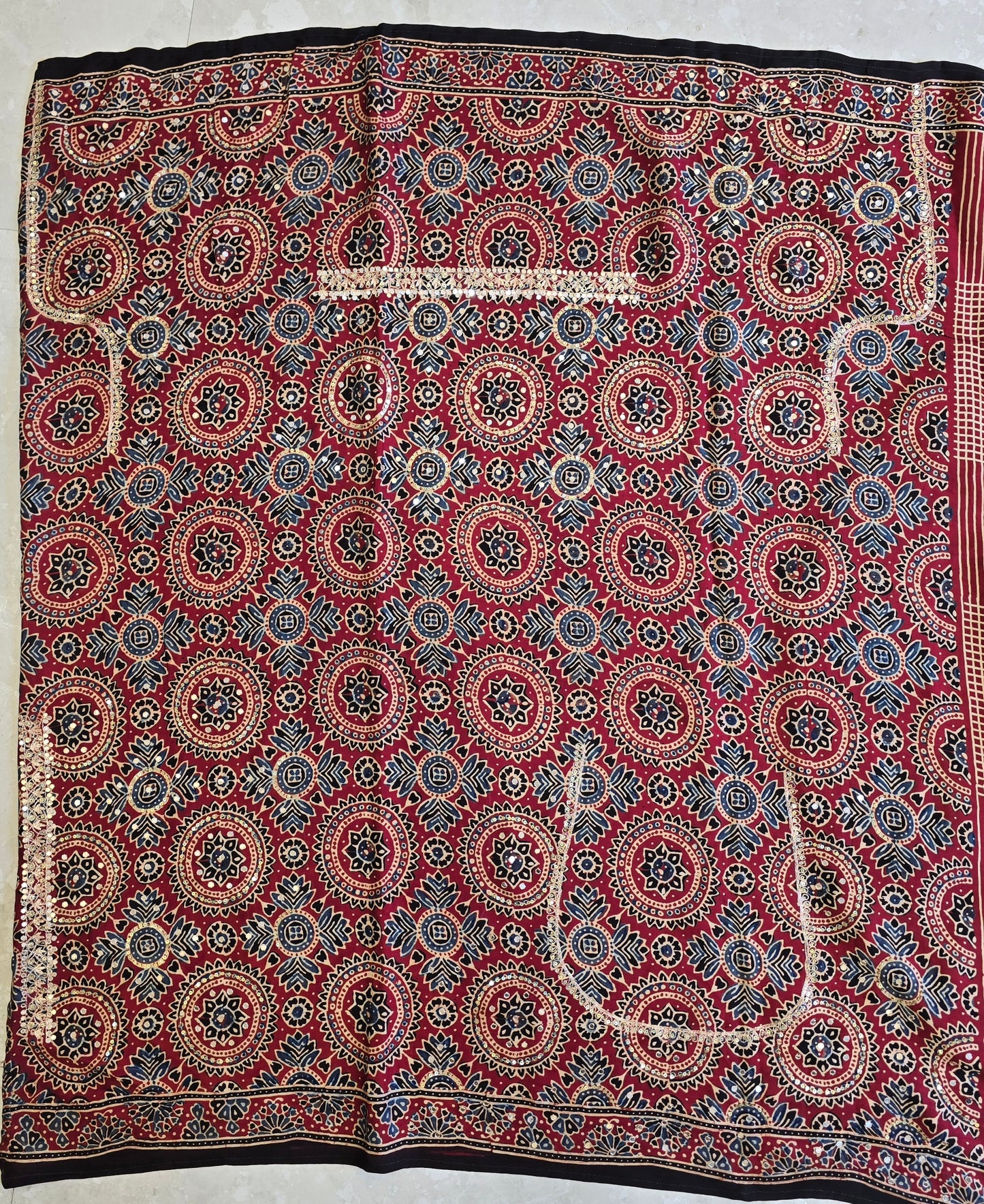 Pure Ajarakh Saree
