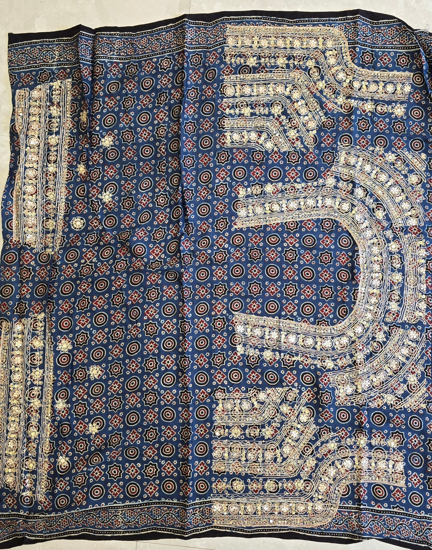 Pure Ajarakh Saree