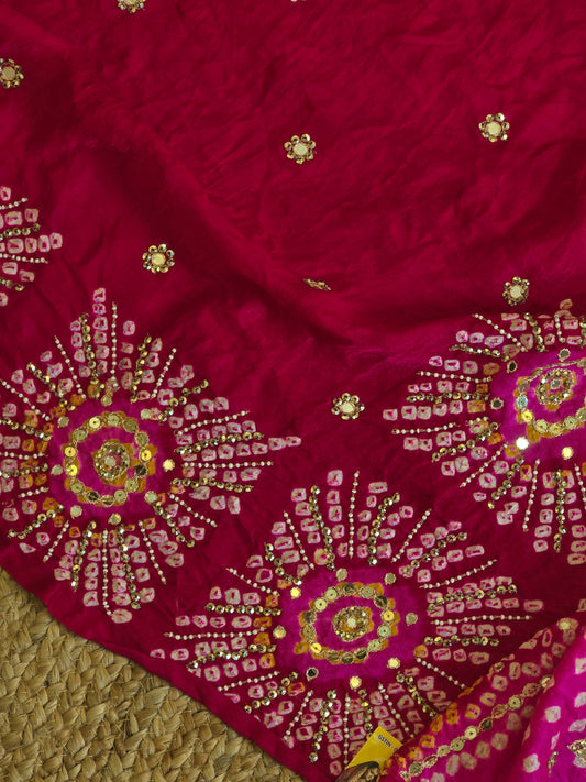 Pure Bandhani Saree