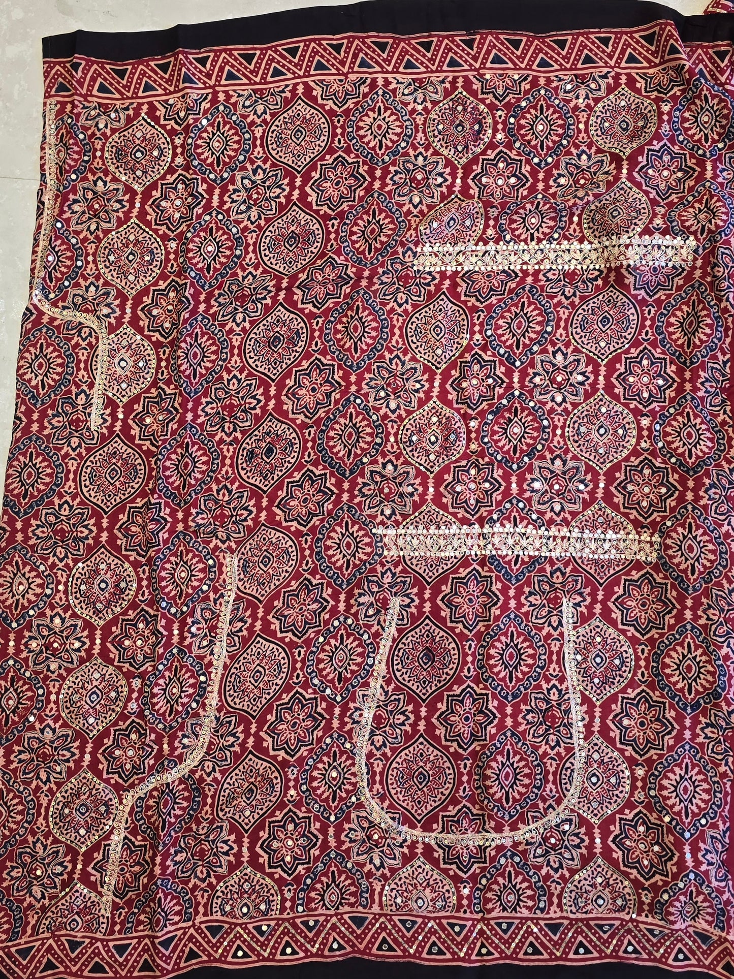Pure Ajarakh Saree