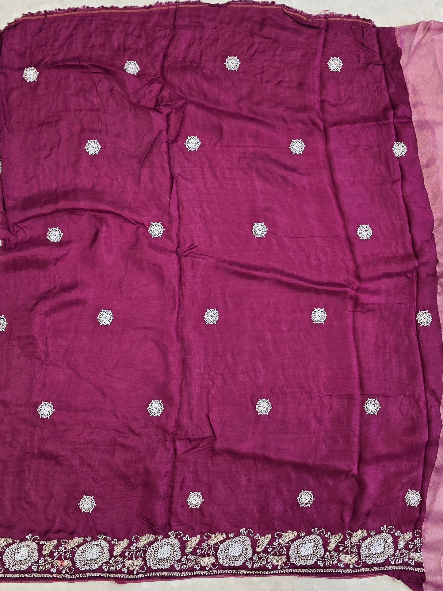 Tissue Work Saree