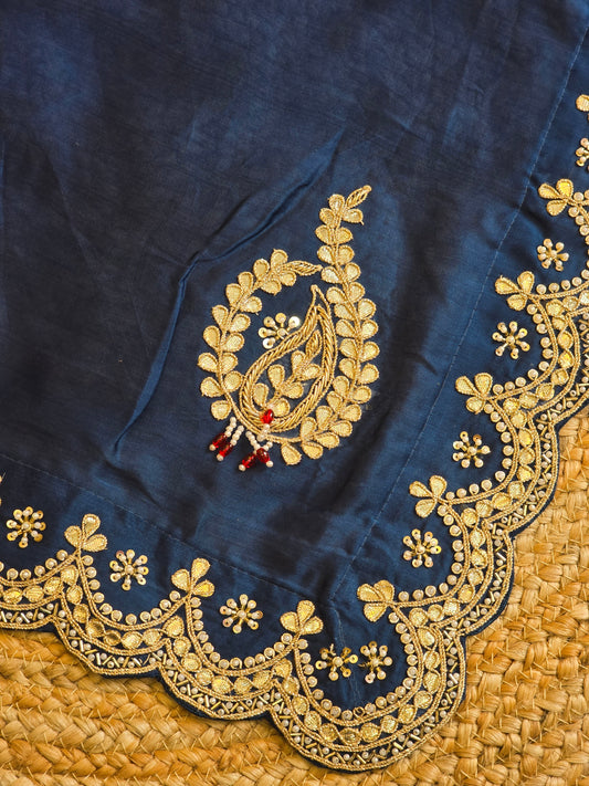 Designer Ajarakh Blouse Concept