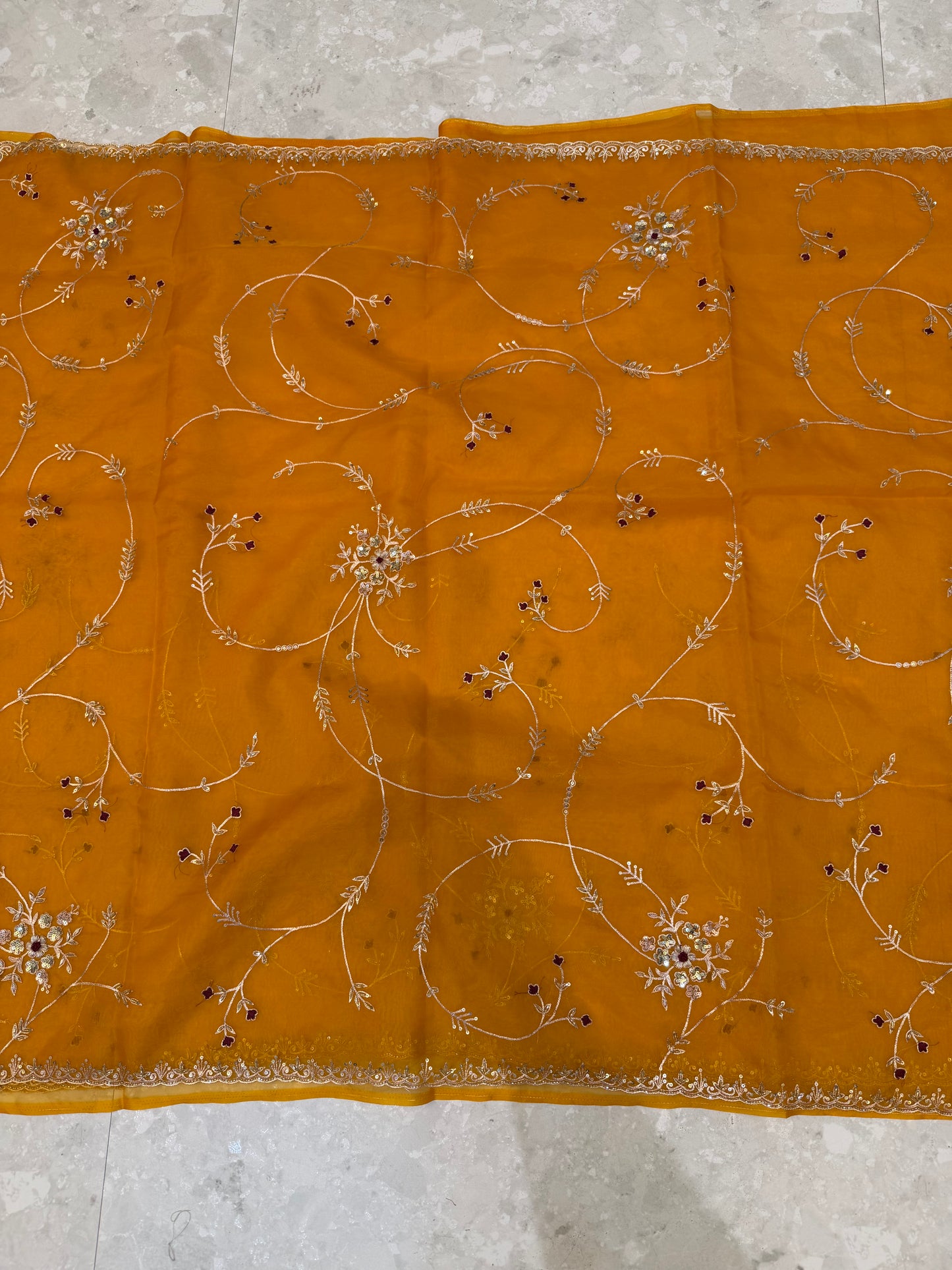 Vintage Work Saree