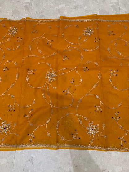 Vintage Work Saree