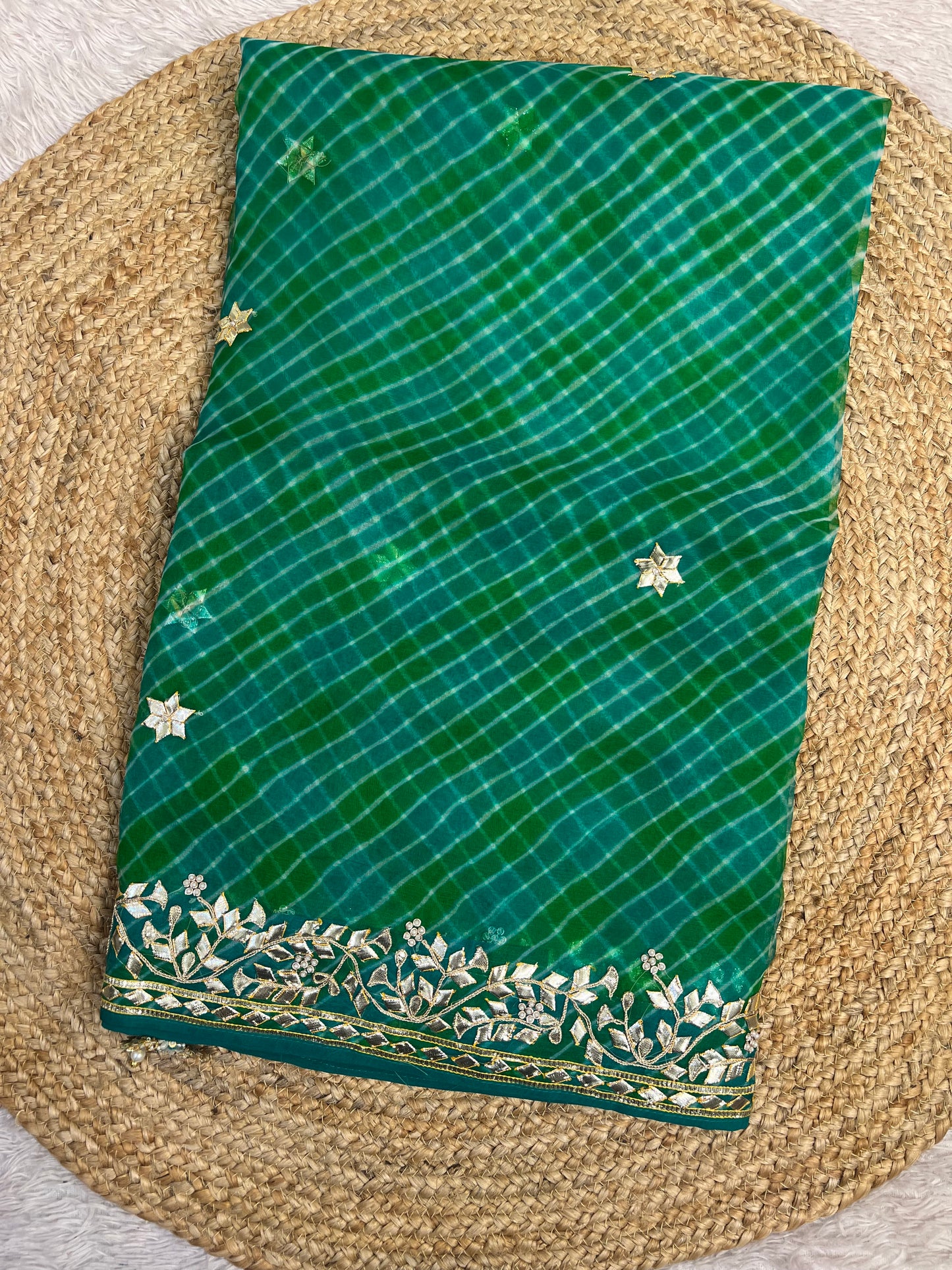 Pure Organza Lehriya