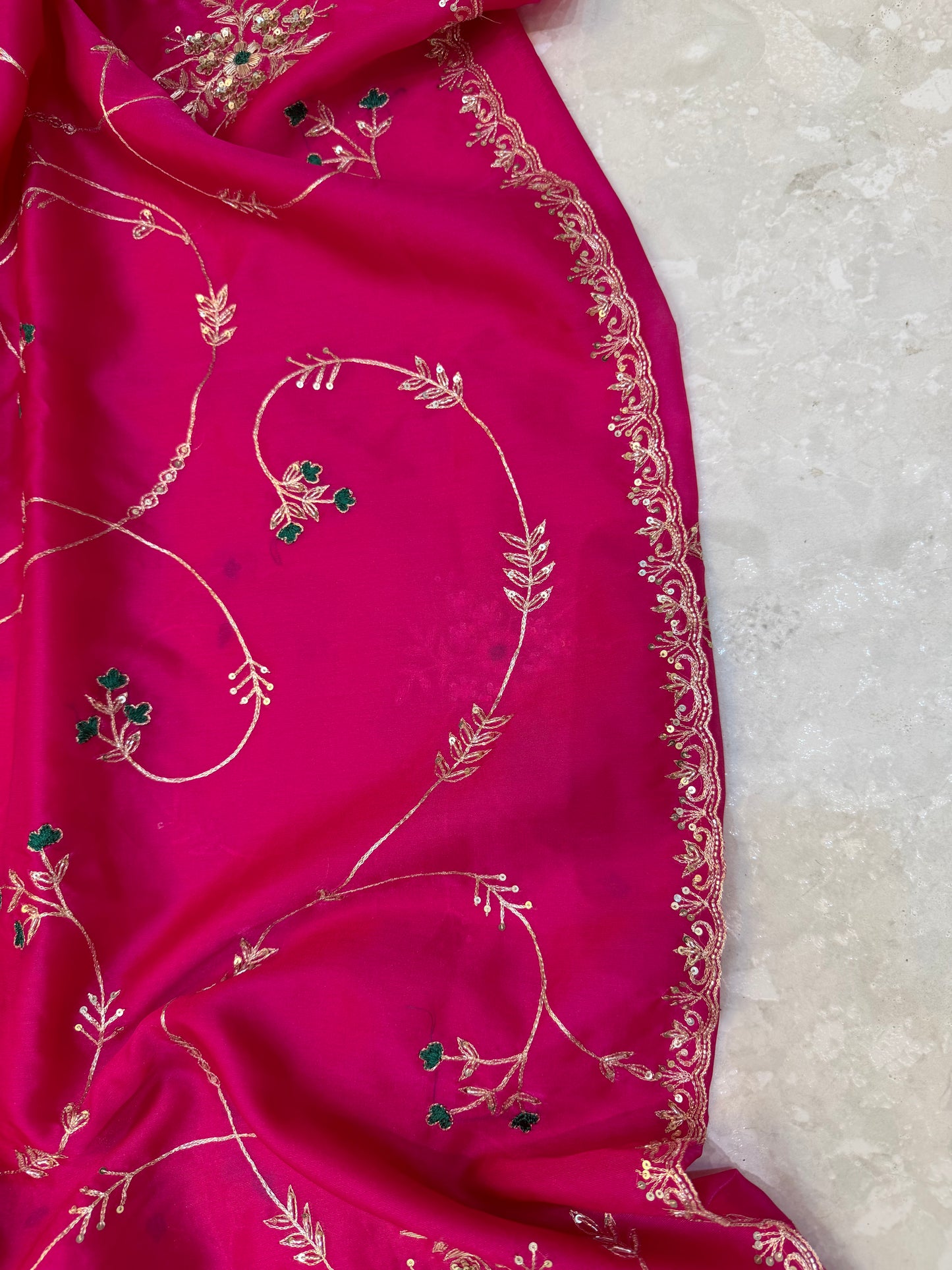 Vintage Work Saree