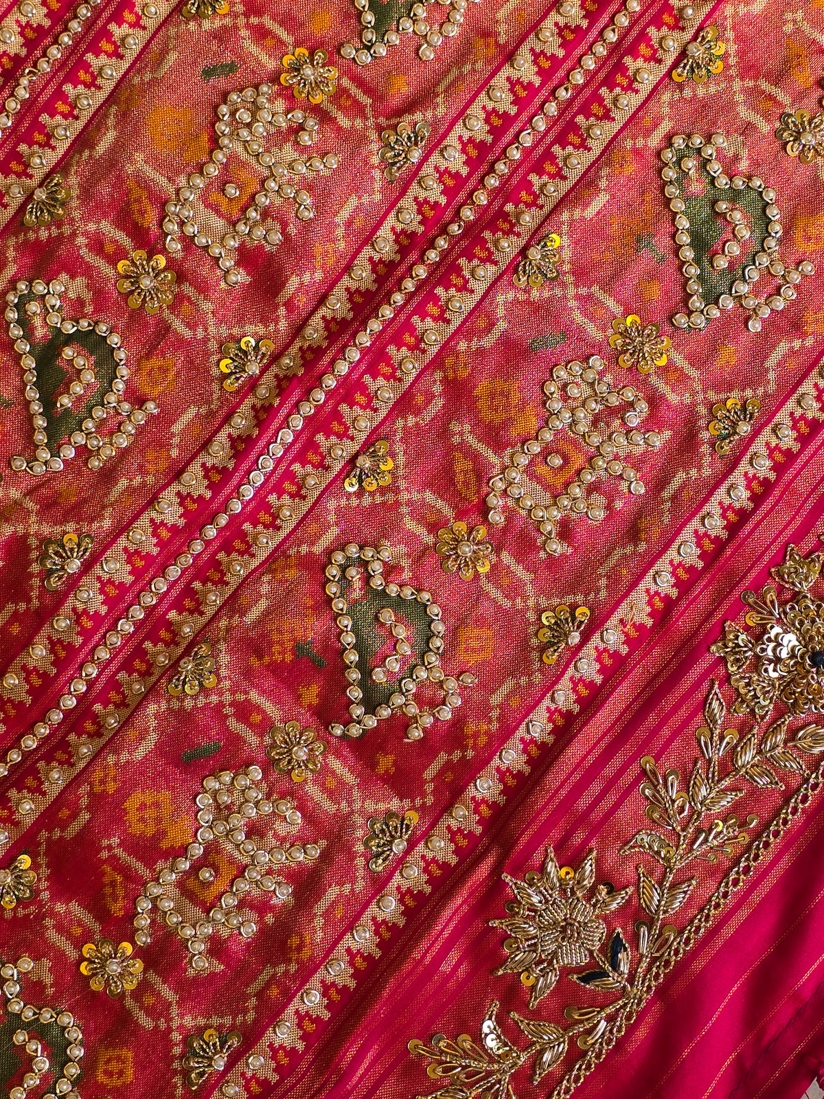 Patola Zardosi Handwork Saree