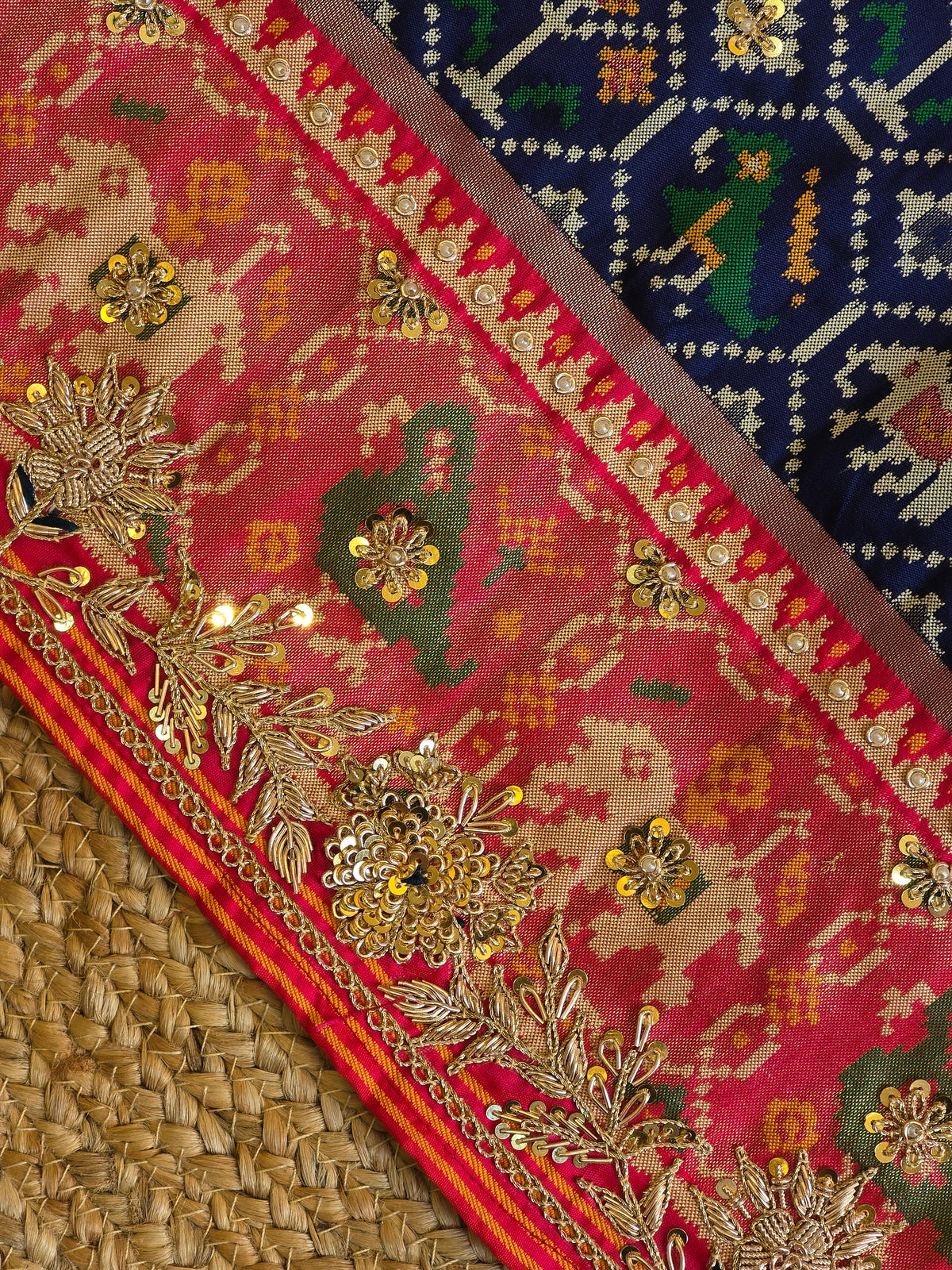 Patola Zardosi Handwork Saree