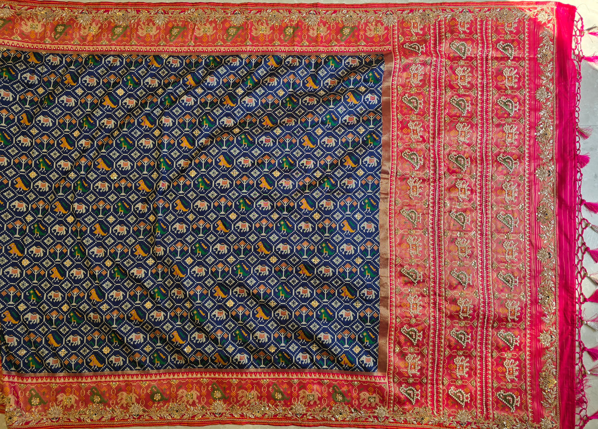 Patola Zardosi Handwork Saree