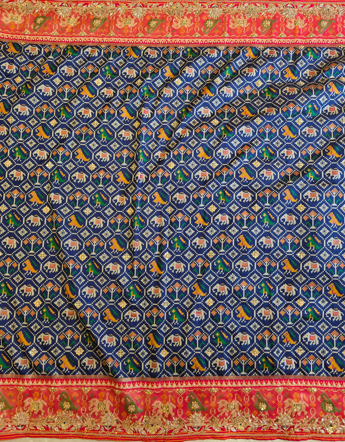 Patola Zardosi Handwork Saree