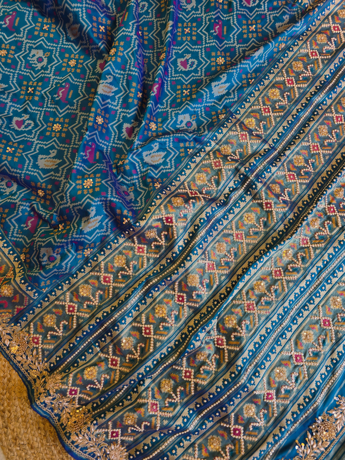 Patola Zardosi Handwork Saree
