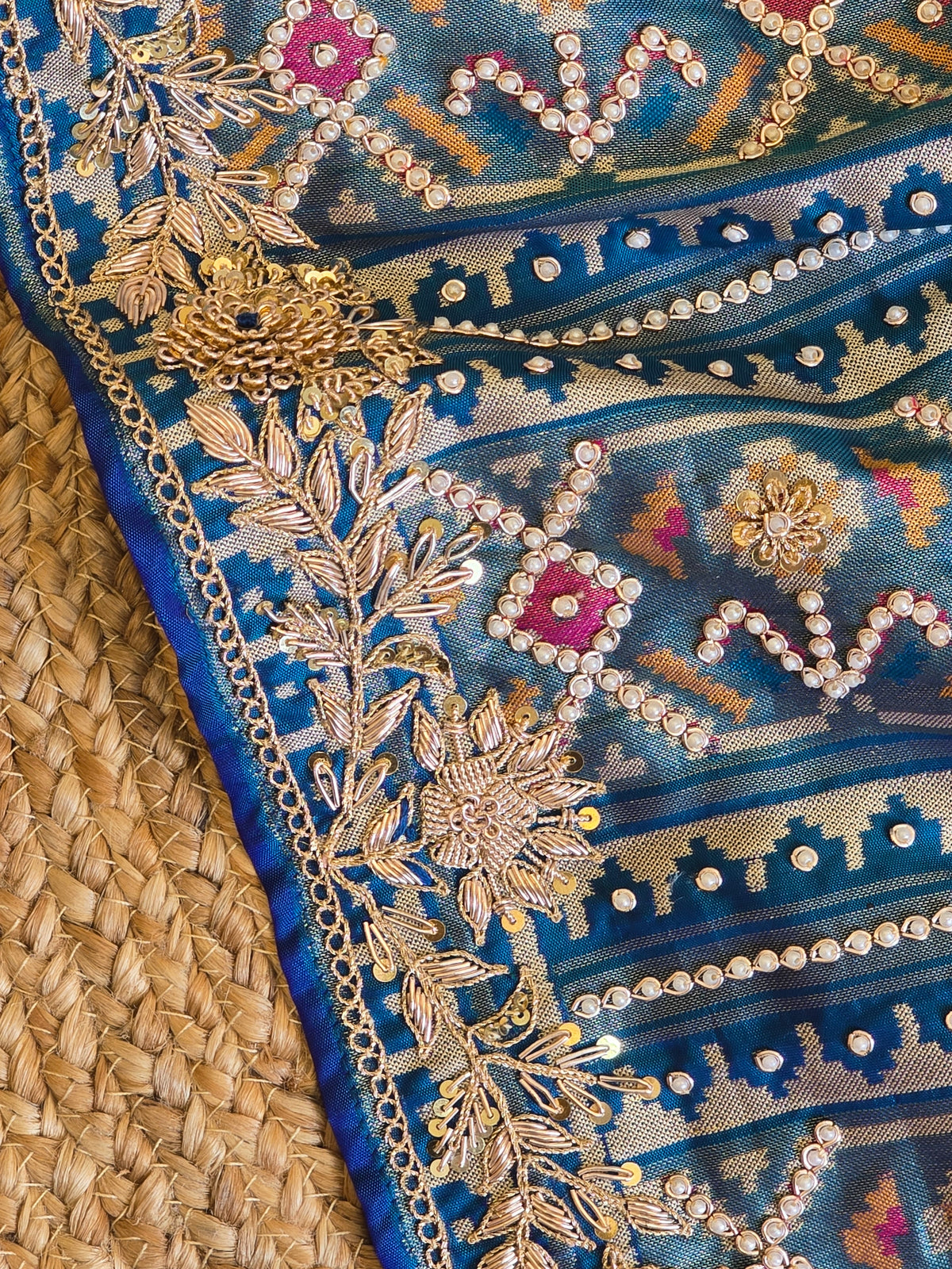 Patola Zardosi Handwork Saree