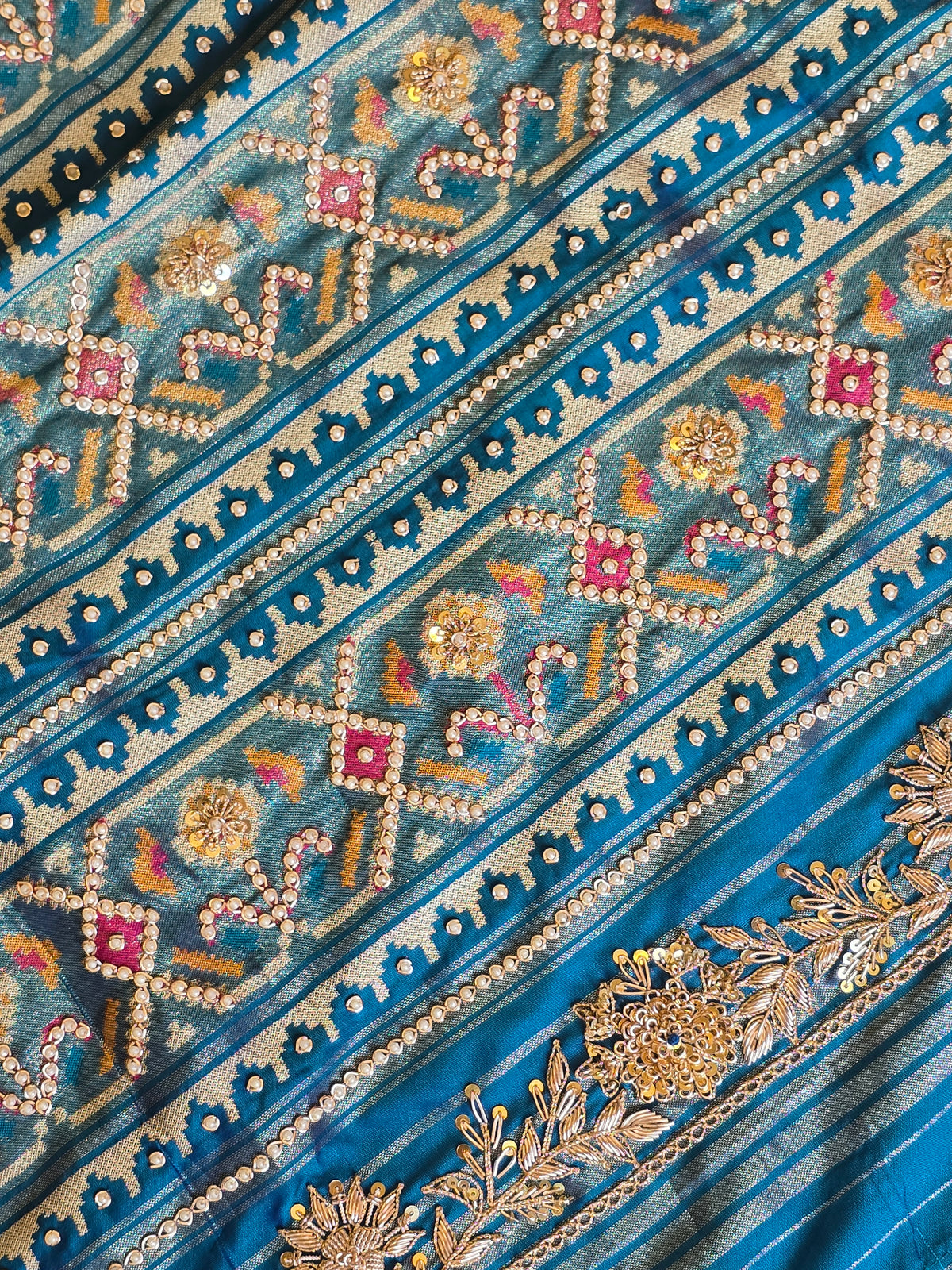 Patola Zardosi Handwork Saree