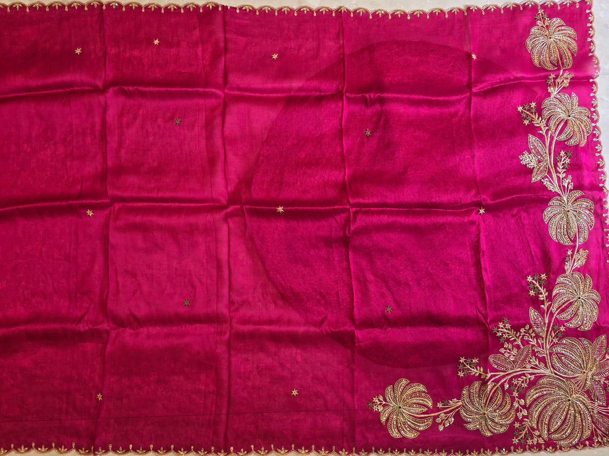 Heavy Blouse Concept Saree
