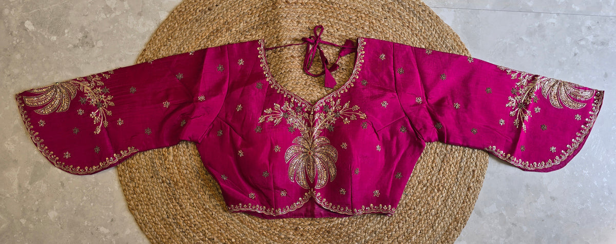 Heavy Blouse Concept Saree