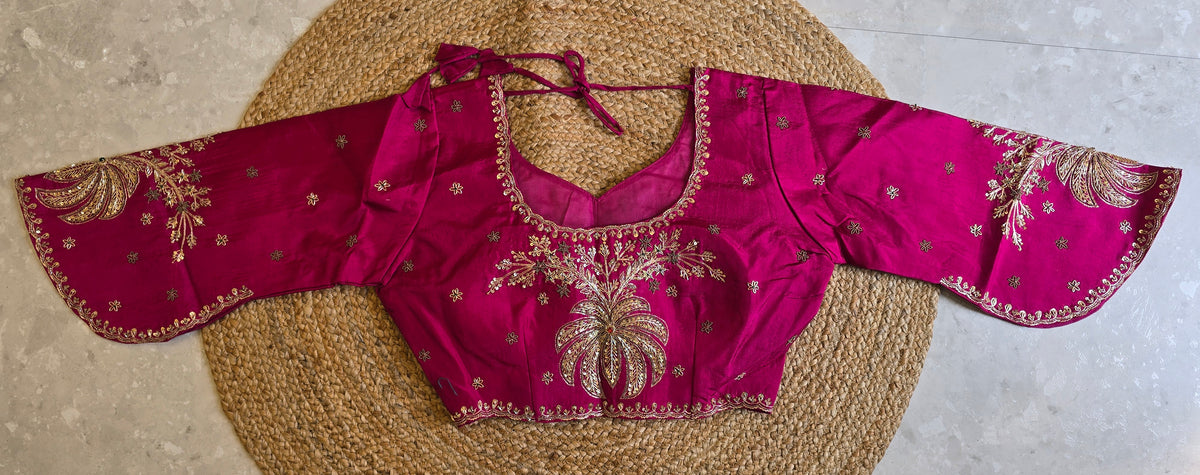 Heavy Blouse Concept Saree