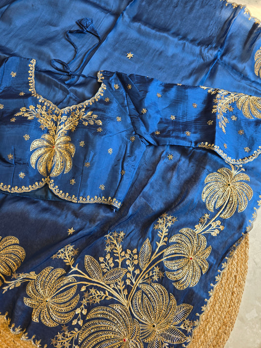 Heavy Blouse Concept Saree