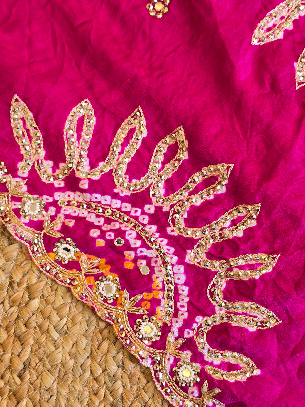 Pure Bandhani Saree 3