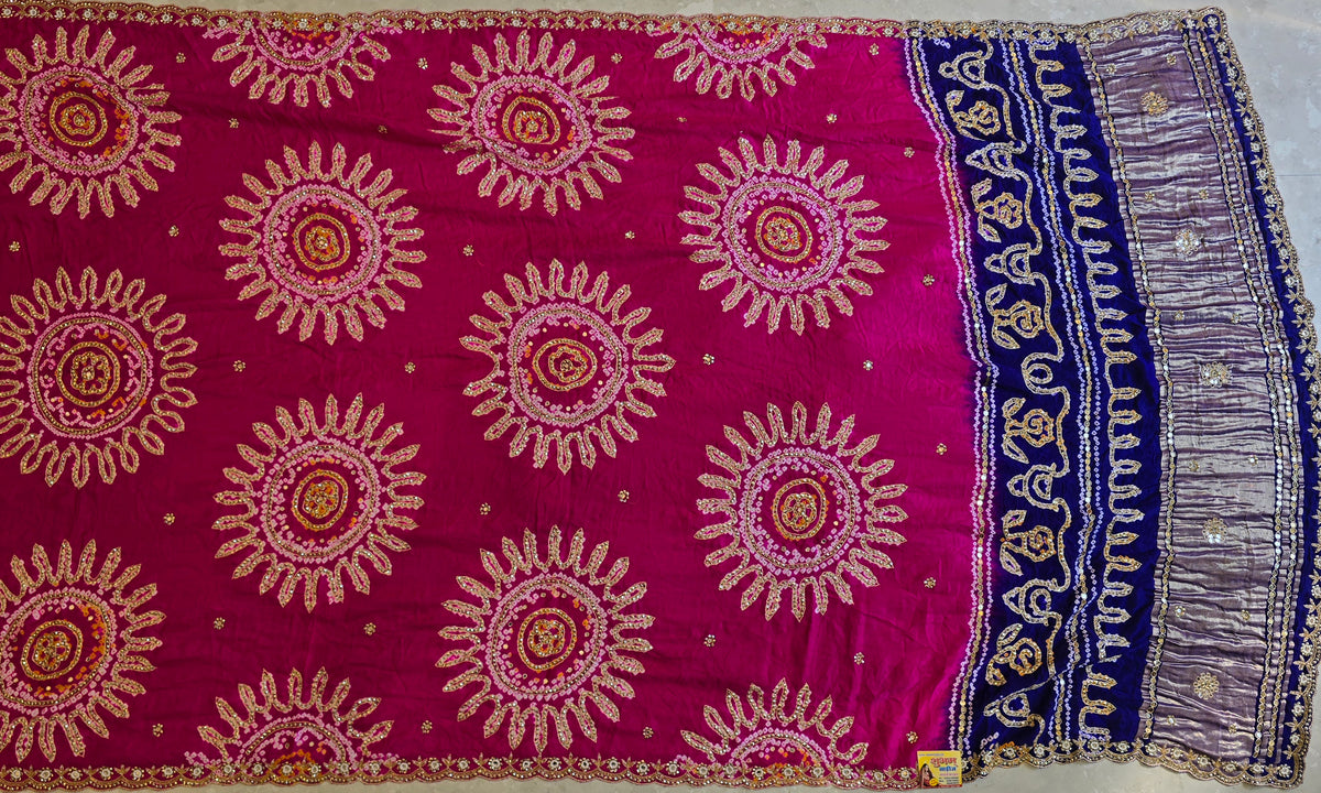 Pure Bandhani Saree 3