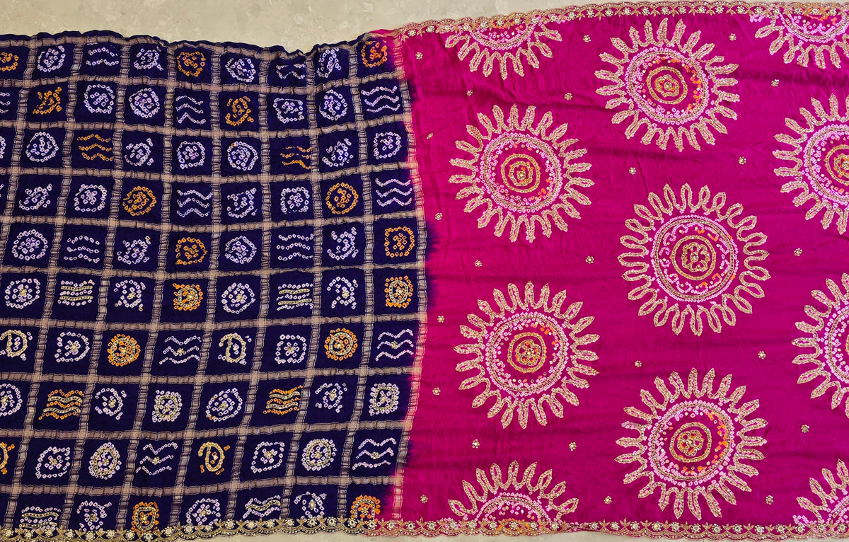 Pure Bandhani Saree 3