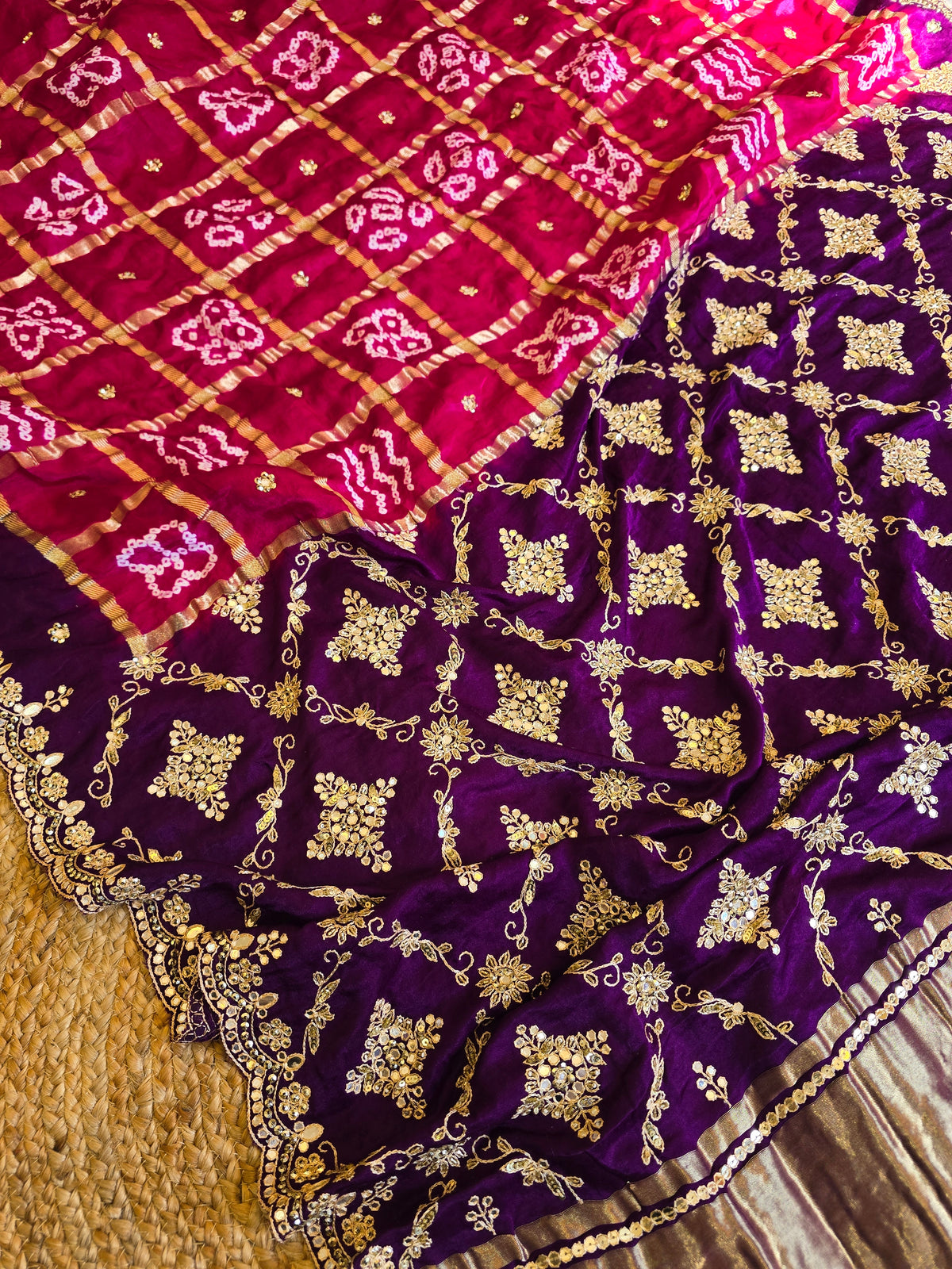 Pure Bandhani Saree 3