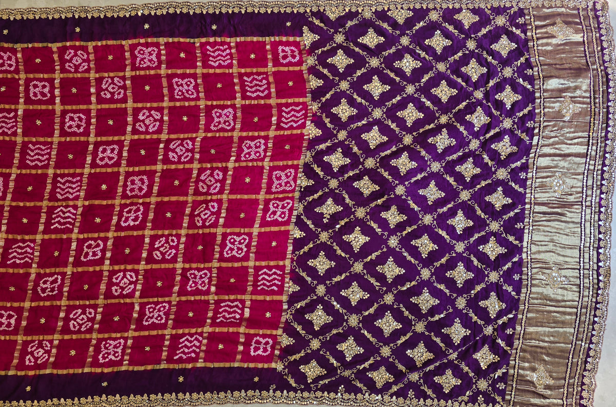 Pure Bandhani Saree 3