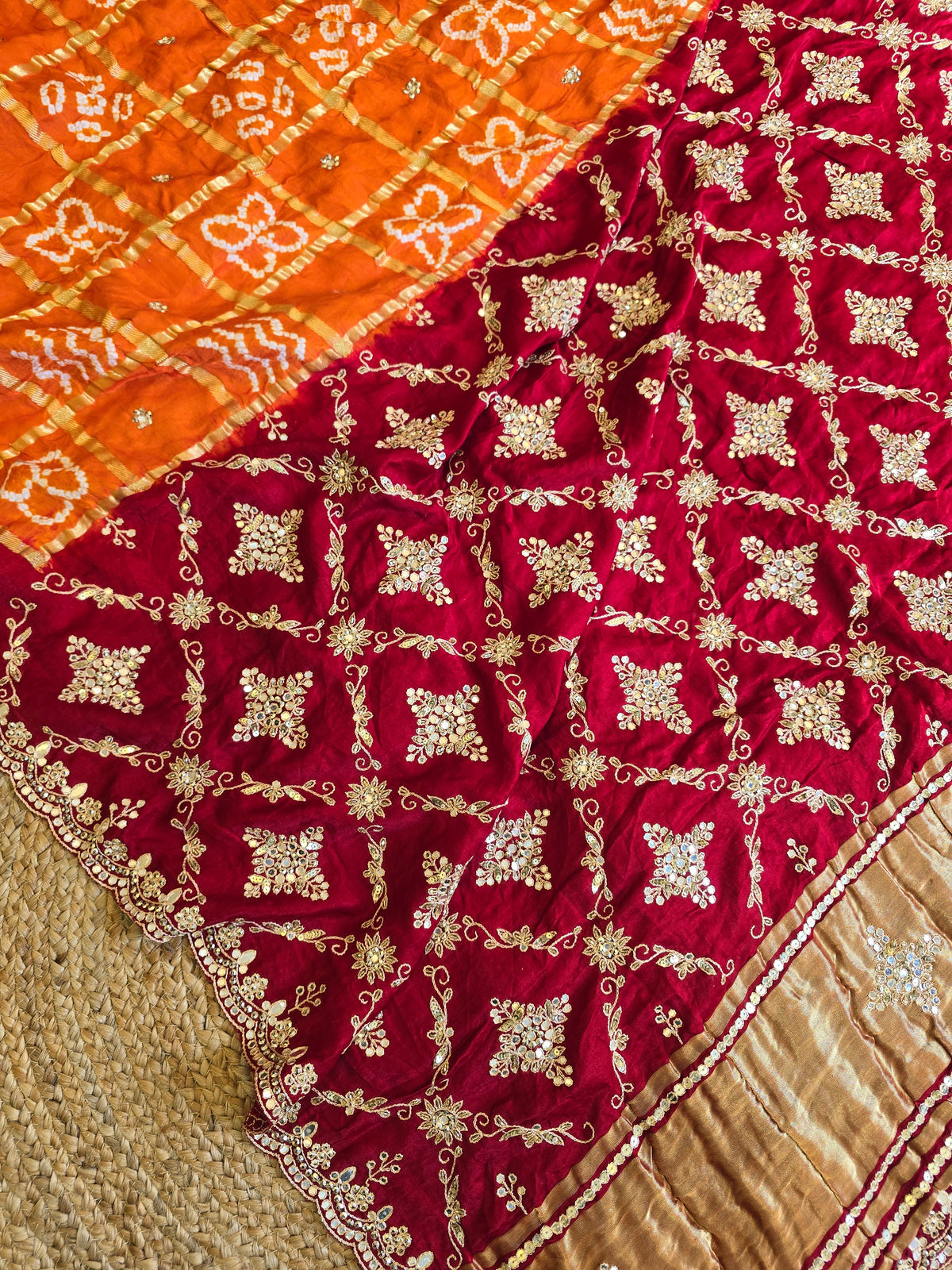 Pure Bandhani Saree 3