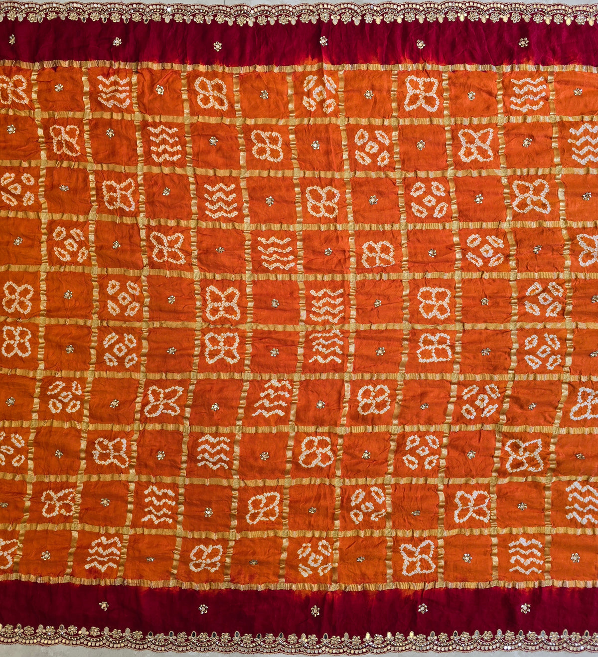 Pure Bandhani Saree 3